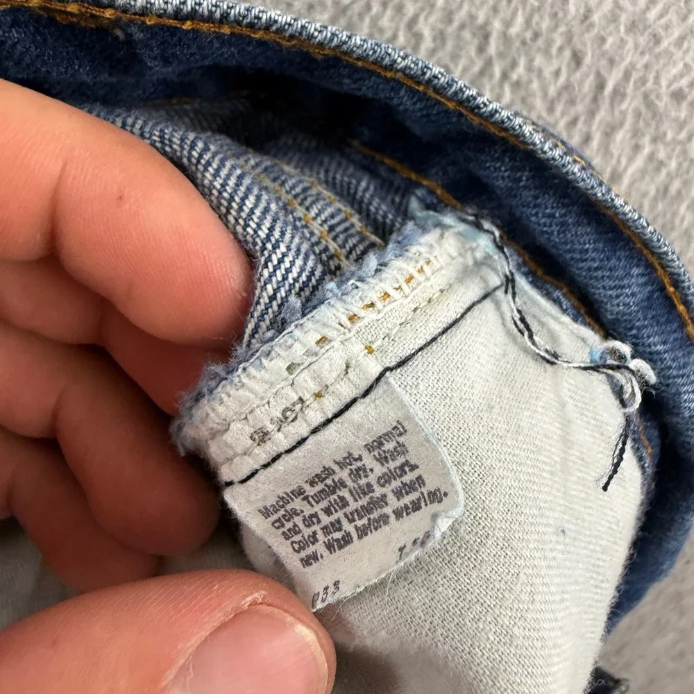 Levi's 505 Jeans Mens 31x30 Blue Vintage 80s Distressed Straight Leg Made in USA